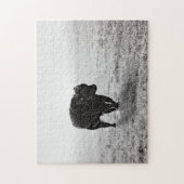 Puzzle Déconcertez 11x14 Taureau sur la glace par Amanda (Vertical)