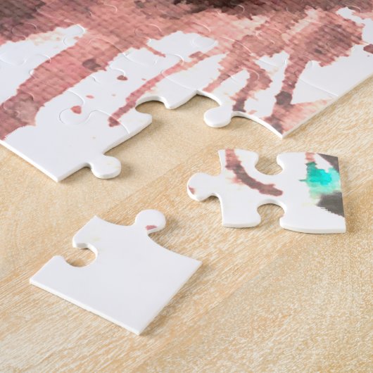 Puzzle Décor d'aquarelle gothique (Côté)