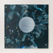 Puzzle Décor de Noël bleu (Horizontal)