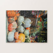 Puzzle décoratif citrouille coloré (Horizontal)