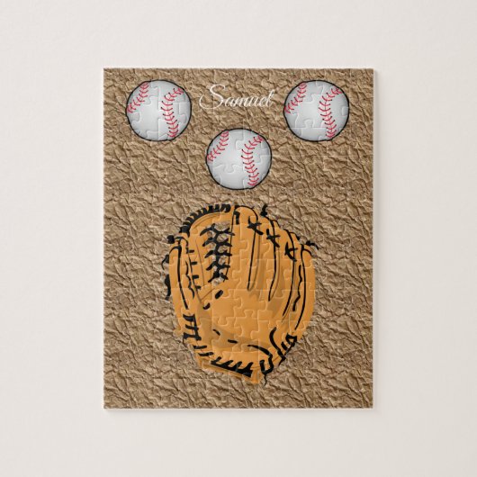Puzzle décoratif de baseball (Vertical)