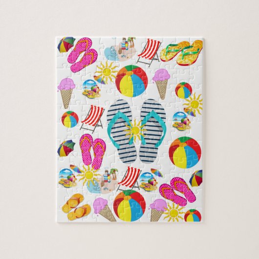 Puzzle décoratif de plage (Vertical)