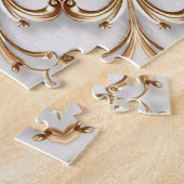 Puzzle décoratif en or (Côté)