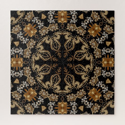 Puzzle décoratif en or (Vertical)
