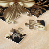 Puzzle décoratif en or (Côté)