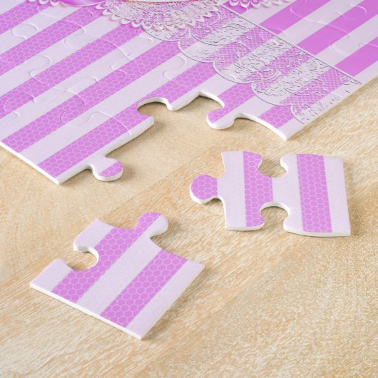 Puzzle décoratif floral (Côté)