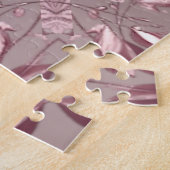 Puzzle décoratif rose en pièces (Côté)