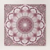 Puzzle décoratif rose en pièces (Horizontal)
