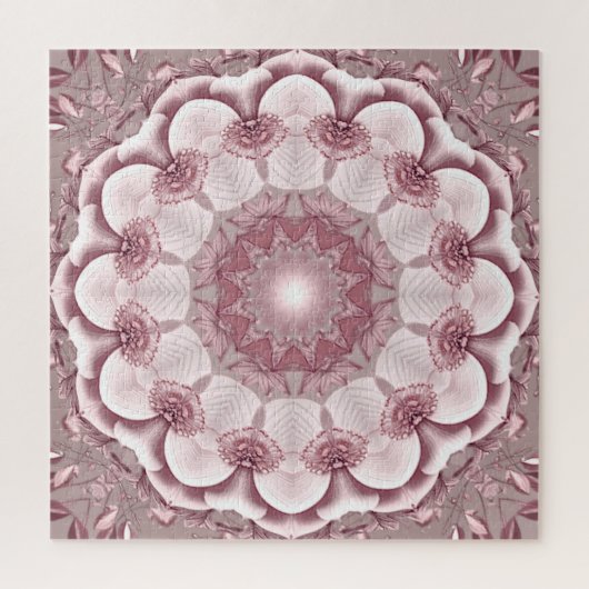 Puzzle décoratif rose en pièces (Vertical)