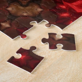 Puzzle décoratif rouge (Côté)