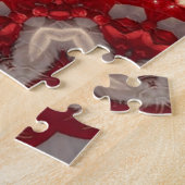 Puzzle décoratif rouge (Côté)