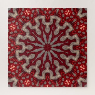 Puzzle décoratif rouge