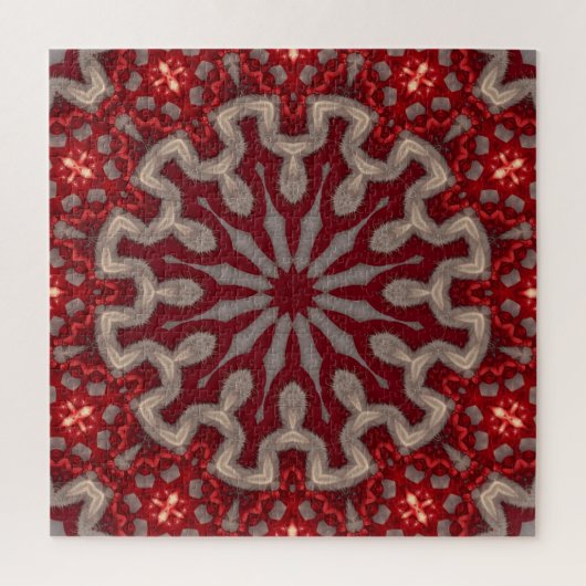 Puzzle décoratif rouge (Vertical)
