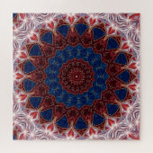 Puzzle décoratif rouge bleu (Horizontal)