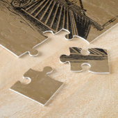 Puzzle décoratif train vintage (Côté)