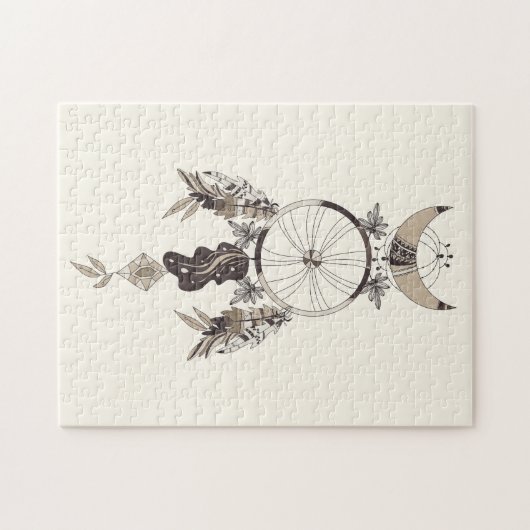 Puzzle Décoration Boho de Dream Catcher (Horizontal)
