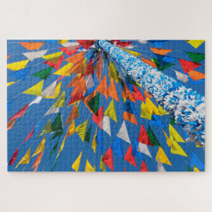 Puzzle Décoration de drapeau triangulaire