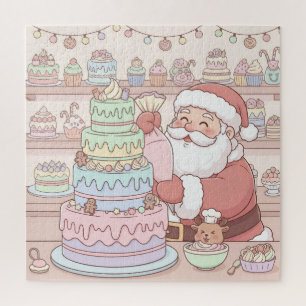 Puzzle Décoration de gâteau à la boutique sucrée du Père