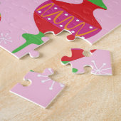 Puzzle Décoration nombreuse de Noël illustrée dans le (Côté)