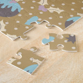 Puzzle Décorations de Noël et houx (Côté)