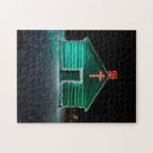 Puzzle - Décoré avec lumières et croix - Noël (Horizontal)