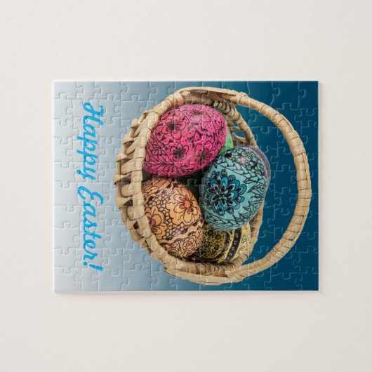 Puzzle décoré de panier d'oeufs (Horizontal)