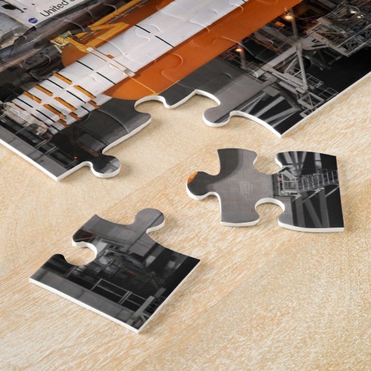 Puzzle Découverte de navette spatiale et lune (Côté)