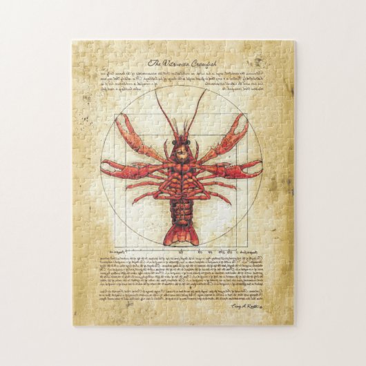 Puzzle d'écrevisses de Vitruvian (Vertical)