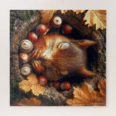 Puzzle d'écureuil dormant (Horizontal)
