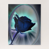 Puzzle Deep blue rose (Vertical)