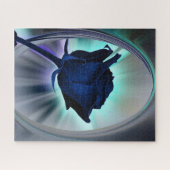 Puzzle Deep blue rose (Horizontal)