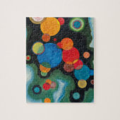 Puzzle Deepened Impulse Abstract Oil on Canvas Kandinsky (Vertical)