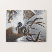 Puzzle Deer d'hiver/Buck art (Horizontal)