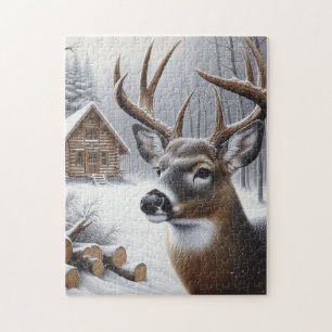 Puzzle Deer d'hiver/Buck art