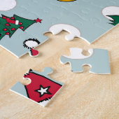 Puzzle Deer Festive : Design Motif de Noël (Côté)