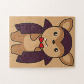 Puzzle Deer Halloween Cute Devil Vampire costume Jigsaw P (Horizontal)