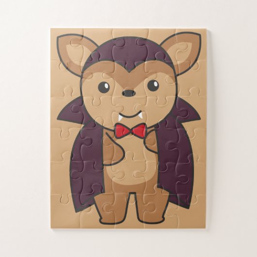 Puzzle Deer Halloween Cute Devil Vampire costume Jigsaw P (Vertical)