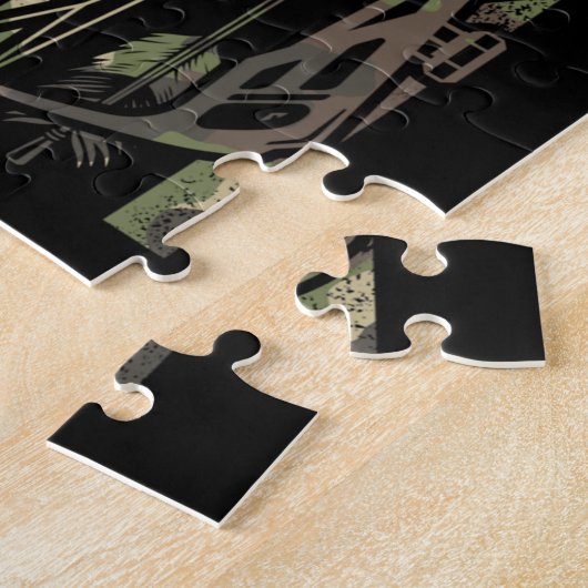 Puzzle Deer hunter bow hunting (Côté)