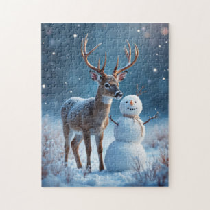 Puzzle Deer Winter Wonderland