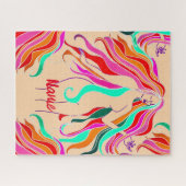 Puzzle Déesse aux cheveux longs multicolores Thunder_Cove (Horizontal)