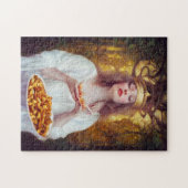 Puzzle Déesse avec une assiette remplie d'art IA poutine (Horizontal)