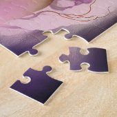 Puzzle Déesse noire Art Imaginaire rose violet (Côté)