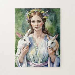 Puzzle Déesse Ostara Sabbat Équinoxe de Printemps Fête Wi