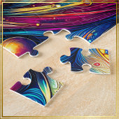 Puzzle Déesse Tête colorée ronde Bijoux Mars -