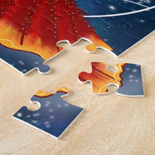 Puzzle Déesse Zodiac Aries avec Planète Mars Celestiale (Côté)