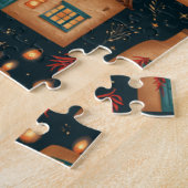 Puzzle Défi familial de Noël Adobe à minuit (Côté)