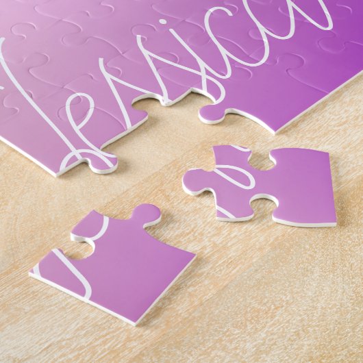 Puzzle Dégradants Ombre couleur cool et votre script (Côté)