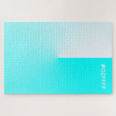 Puzzle Dégradé de couleur turquoise (Horizontal)