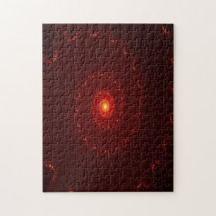 Puzzle Dégradé de l'étincelle rouge flamme