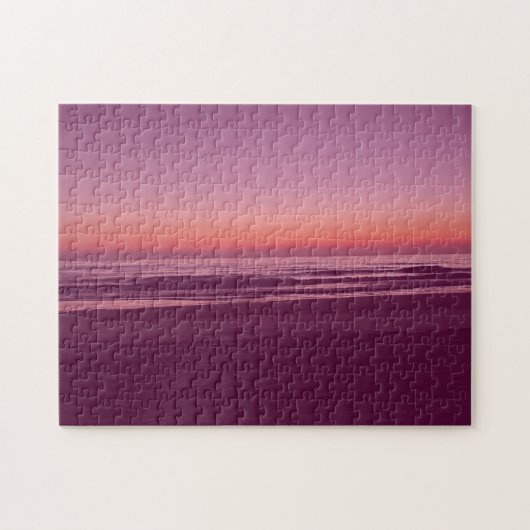 Puzzle Dégradé de plage au coucher du soleil moderne (Horizontal)